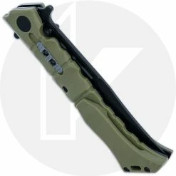 Cold Steel Knives Cold Steel Medium Luzon - Black Clip Point - Olive Drab GFN - 20NQL-ODBK -SMKW store CS 20NQL ODBK CLOSED BACK