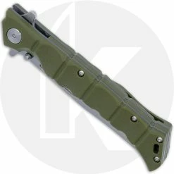Cold Steel Knives Cold Steel Medium Luzon - Stonewash Clip Point - Olive Drab GFN - 20NQL-ODSW 6 Cold Steel Knives Cold Steel Medium Luzon - Stonewash Clip Point - Olive Drab GFN - 20NQL-ODSW -SMKW store CS 20NQL ODSW CLOSED FRONT