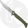 Cold Steel Knives Cold Steel Medium Luzon - Stonewash Clip Point - Olive Drab GFN - 20NQL-ODSW -SMKW store CS 20NQL ODSW OPEN FRONT