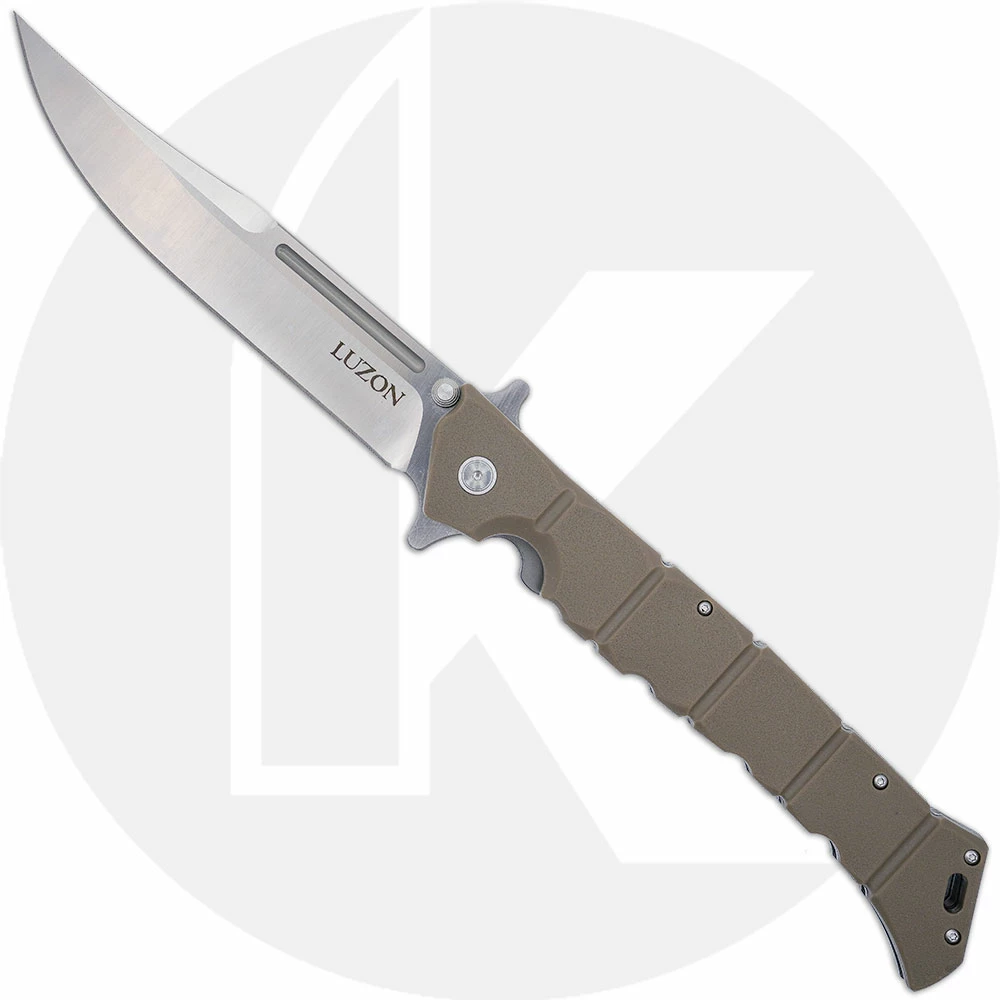 Cold Steel Knives Cold Steel Large Luzon - Satin Clip Point - Dark Earth GFN - 20NQX-DEST 3 Cold Steel Knives Cold Steel Large Luzon - Satin Clip Point - Dark Earth GFN - 20NQX-DEST