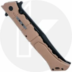 Cold Steel Knives Cold Steel Large Luzon - Black Clip Point - Desert Tan GFN - 20NQX-DTBK -SMKW store CS 20NQX DTBK CLOSED BACK