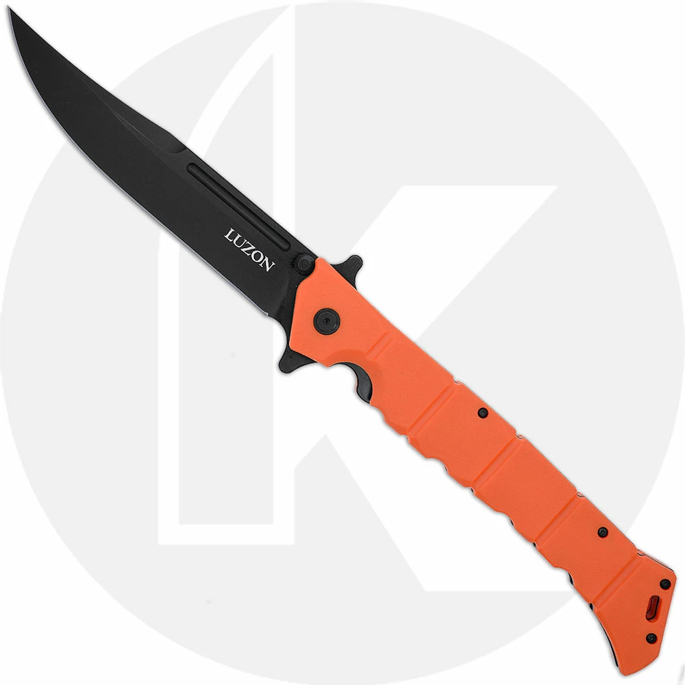 Cold Steel Knives Cold Steel Large Luzon - Black Clip Point - Orange GFN - 20NQX-ORBK 3 Cold Steel Knives Cold Steel Large Luzon - Black Clip Point - Orange GFN - 20NQX-ORBK
