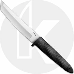 Cold Steel Knives Cold Steel Tanto Lite 20TL - Value Price EDC - Stainless Steel Tanto Fixed Blade - Textured Black Handle - Polymer Belt Sheath
