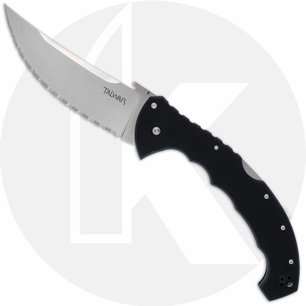 Cold Steel Knives Cold Steel Talwar 21TBXS - 5.5 Inch Serrated S35VN - Black G10 - Tri-AD Lock - Folding Knife 3 Cold Steel Knives Cold Steel Talwar 21TBXS - 5.5 Inch Serrated S35VN - Black G10 - Tri-AD Lock - Folding Knife