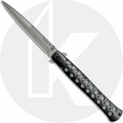Cold Steel Knives Cold Steel Ti-Lite 26B6 Knife 6 Inch S35VN Blade Open On Withdrawal With Aluminum Handle