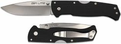 Cold Steel Knives Cold Steel Air Lite 26WD - Value Priced EDC - Drop Point Blade - Black G10 - Tri Ad Lock - Folding Knife -SMKW store CS 26WD