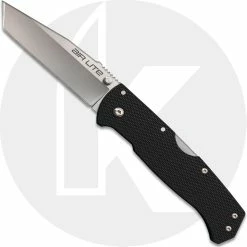 Cold Steel Knives Cold Steel Air Lite 26WT - Value Priced EDC - Tanto Blade - Black G10 - Tri Ad Lock - Folding Knife