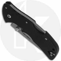 Cold Steel Knives Cold Steel Mini Recon 1 27BAT - Compact EDC - Stonewash AUS 10A Tanto - Black GRN - Folding Knife -SMKW store CS 27BAC CLOSED FRONT