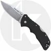 Cold Steel Knives Cold Steel Mini Recon 1 27BAS - Compact EDC - Stonewash AUS 10A Spear Point - Black GRN - Folding Knife