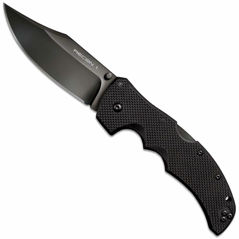 Cold Steel Knives Cold Steel 27BC Recon 1 Knife S35VN Black Clip Point Blade Black G10 Tri-Ad Locking Folder 3 Cold Steel Knives Cold Steel 27BC Recon 1 Knife S35VN Black Clip Point Blade Black G10 Tri-Ad Locking Folder
