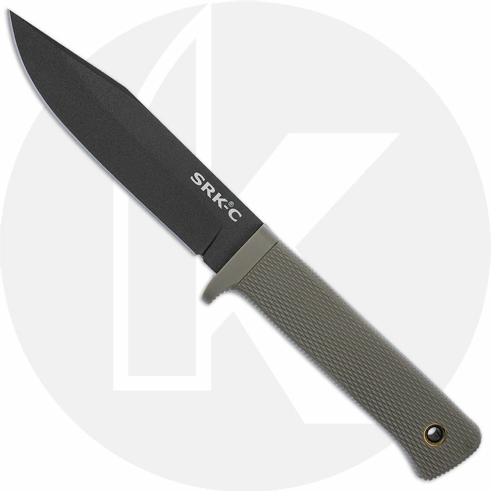 Cold Steel Knives Cold Steel SRK Compact - Black SK-5 Clip Point Fixed Blade - Dark Earth Kray-Ex - 49LCKD-DEBK 3 Cold Steel Knives Cold Steel SRK Compact - Black SK-5 Clip Point Fixed Blade - Dark Earth Kray-Ex - 49LCKD-DEBK