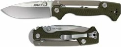 Cold Steel Knives Cold Steel AD-15 58SQ Knife Andrew Demko S35VN Spear Point Green G10 Scorpion Lock Folder -SMKW store CS 58SQ