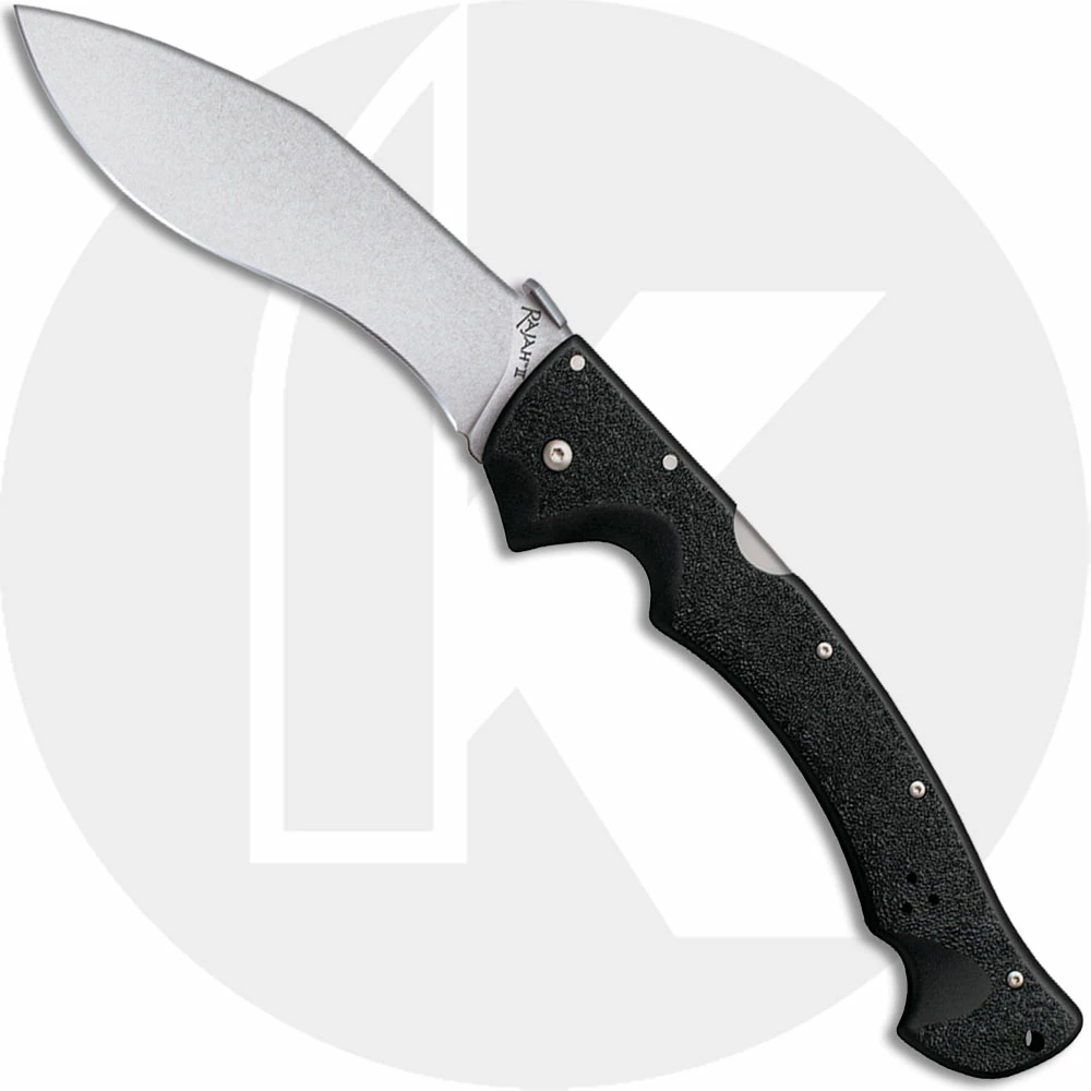 Cold Steel Knives Cold Steel Rajah 2 62JL Knife Andrew Demko AUS 10A Kukri Style Black Griv-Ex Tri-Ad Lock Folder 3 Cold Steel Knives Cold Steel Rajah 2 62JL Knife Andrew Demko AUS 10A Kukri Style Black Griv-Ex Tri-Ad Lock Folder