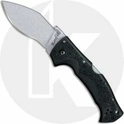 Cold Steel Knives Cold Steel Rajah 3 62JM Knife Andrew Demko AUS 10A Kukri Style Black Griv-Ex Tri-Ad Lock Folder