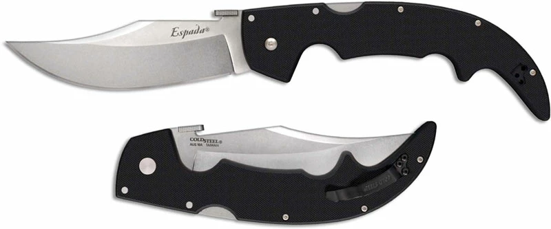 Cold Steel Knives Cold Steel 62MGD Espada G10 Knife AUS 10A 5.5 Inch Swept Clip Point G10 Folder With Tri-Ad Lock 4 Cold Steel Knives Cold Steel 62MGD Espada G10 Knife AUS 10A 5.5 Inch Swept Clip Point G10 Folder With Tri-Ad Lock - Image 2