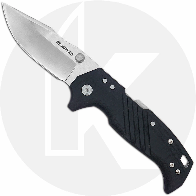 Cold Steel Knives Cold Steel Engage FL-35DPLC - Satin S35VN Clip Point - Black GFN - Atlas Lock Folder 3 Cold Steel Knives Cold Steel Engage FL-35DPLC - Satin S35VN Clip Point - Black GFN - Atlas Lock Folder