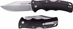 Cold Steel Knives Cold Steel Verdict FL-C3CPSS - Stonewash 4116SS Clip Point - Black GFN - Tri-Ad Lock Folder