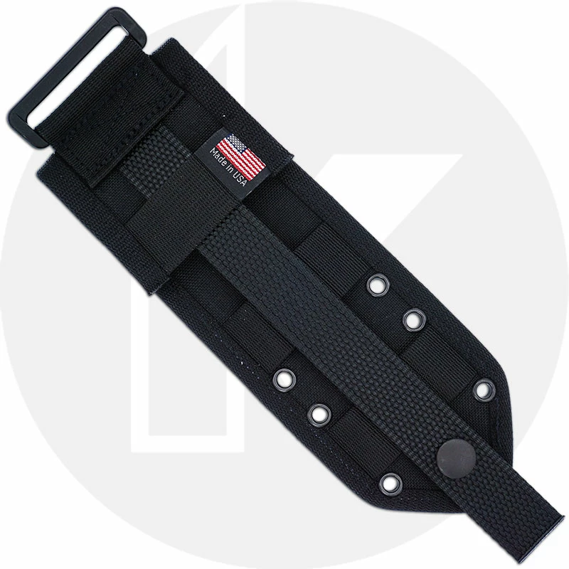 ESEE Knives ESEE-3MIL-S - Part Serrated Black Drop Point - Micarta Handle - Glass Breaker Pommel - OD Molded MOLLE Sheath 5 ESEE Knives ESEE-3MIL-S - Part Serrated Black Drop Point - Micarta Handle - Glass Breaker Pommel - OD Molded MOLLE Sheath - Image 3