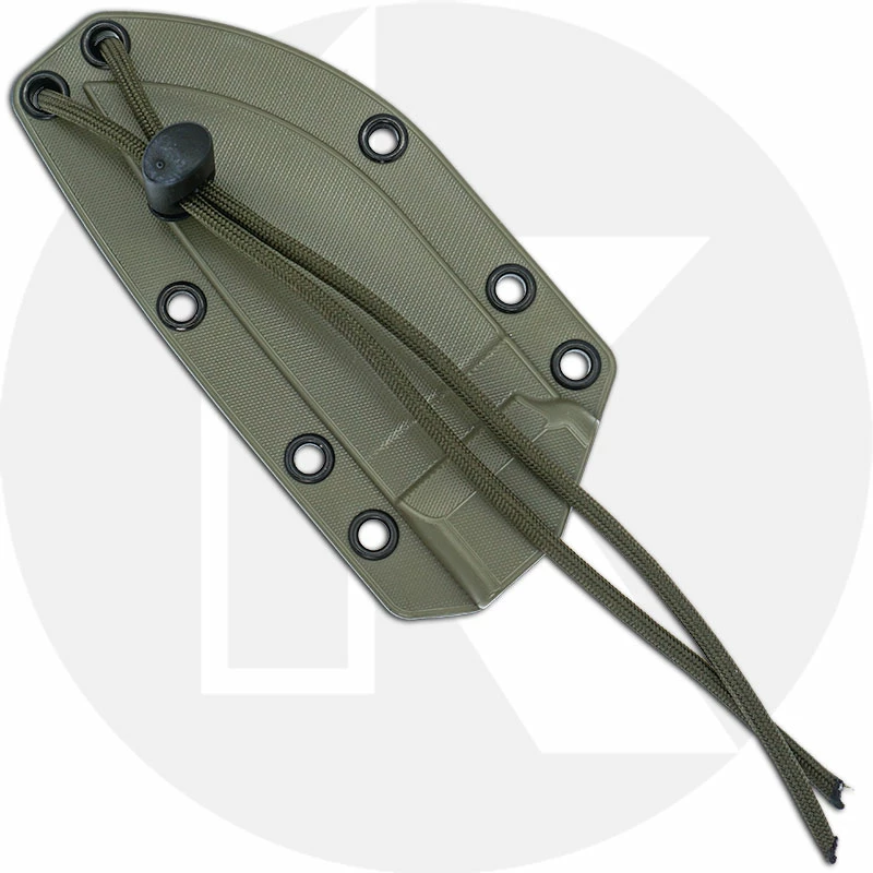 ESEE Knives ESEE-3MIL-S - Part Serrated Black Drop Point - Micarta Handle - Glass Breaker Pommel - OD Molded MOLLE Sheath 4 ESEE Knives ESEE-3MIL-S - Part Serrated Black Drop Point - Micarta Handle - Glass Breaker Pommel - OD Molded MOLLE Sheath - Image 2