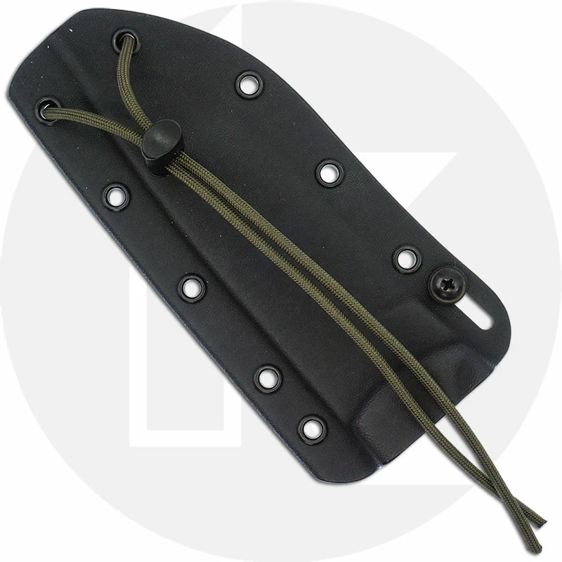 ESEE Knives ESEE-5POD-017 - Olive Drab Drop Point - 3D Canvas Micarta Handle - Glass Breaker Pommel - Black Kydex Sheath 5 ESEE Knives ESEE-5POD-017 - Olive Drab Drop Point - 3D Canvas Micarta Handle - Glass Breaker Pommel - Black Kydex Sheath - Image 3
