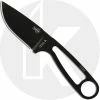 ESEE Knives IZULA-B Black Drop Point Neck Knife - Black Molded Sheath -SMKW store ESEE IZULAB 1