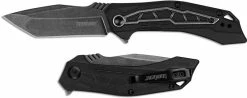 Kershaw Knives Kershaw Flatbed 1376 - SpeedSafe Assist - BlackWash Tanto - Black GFN - Flipper Folder