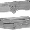 Kershaw Knives Kershaw Husker 1380 - SpeedSafe Assist - Value Priced EDC - Stonewash Clip Point - Stonewash Stainless Steel - Flipper Folder -SMKW store KE 1380
