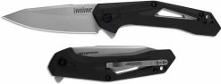 Kershaw Knives Kershaw Airlock 1385 - SpeedSafe Assist - Value Priced EDC - Bead Blast Clip Point - Black GFN - Flipper Folder