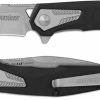 Kershaw Knives Kershaw Tremolo 1390 - Value Priced EDC - Stonewash Clip Point - Black GFN And Steel - SpeedSafe Assist - Flipper Folder -SMKW store KE 1390