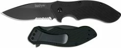 Kershaw Knives Kershaw Black Clash, Part Serrated, KE-1605CKTST