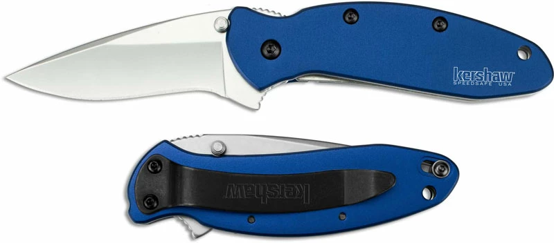 Kershaw Knives Kershaw Scallion, Navy Blue Aluminum, KE-1620NB 3 Kershaw Knives Kershaw Scallion, Navy Blue Aluminum, KE-1620NB