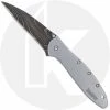 Kershaw Knives Kershaw Leek 1660DAM - Damascus Blade - Stainless Steel - SpeedSafe Assist - Frame Lock Flipper Folder - USA Made 1 Kershaw Knives Kershaw Leek 1660DAM - Damascus Blade - Stainless Steel - SpeedSafe Assist - Frame Lock Flipper Folder - USA Made -SMKW store KE 1660DAM OPEN FRONT