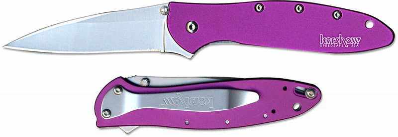 Kershaw Knives Kershaw Leek, Purple Aluminum, KE-1660PUR 3 Kershaw Knives Kershaw Leek, Purple Aluminum, KE-1660PUR