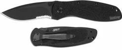 Kershaw Knives Kershaw Black Blur, Part Serrated, KE-1670BLKST
