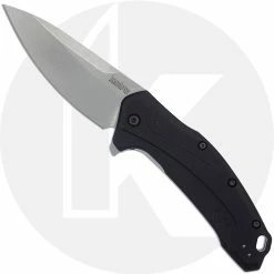 Kershaw Knives Kershaw Link 1776BLK20CV - Stonewash 20CV - Black Aluminum - SpeedSafe Assist - USA Made