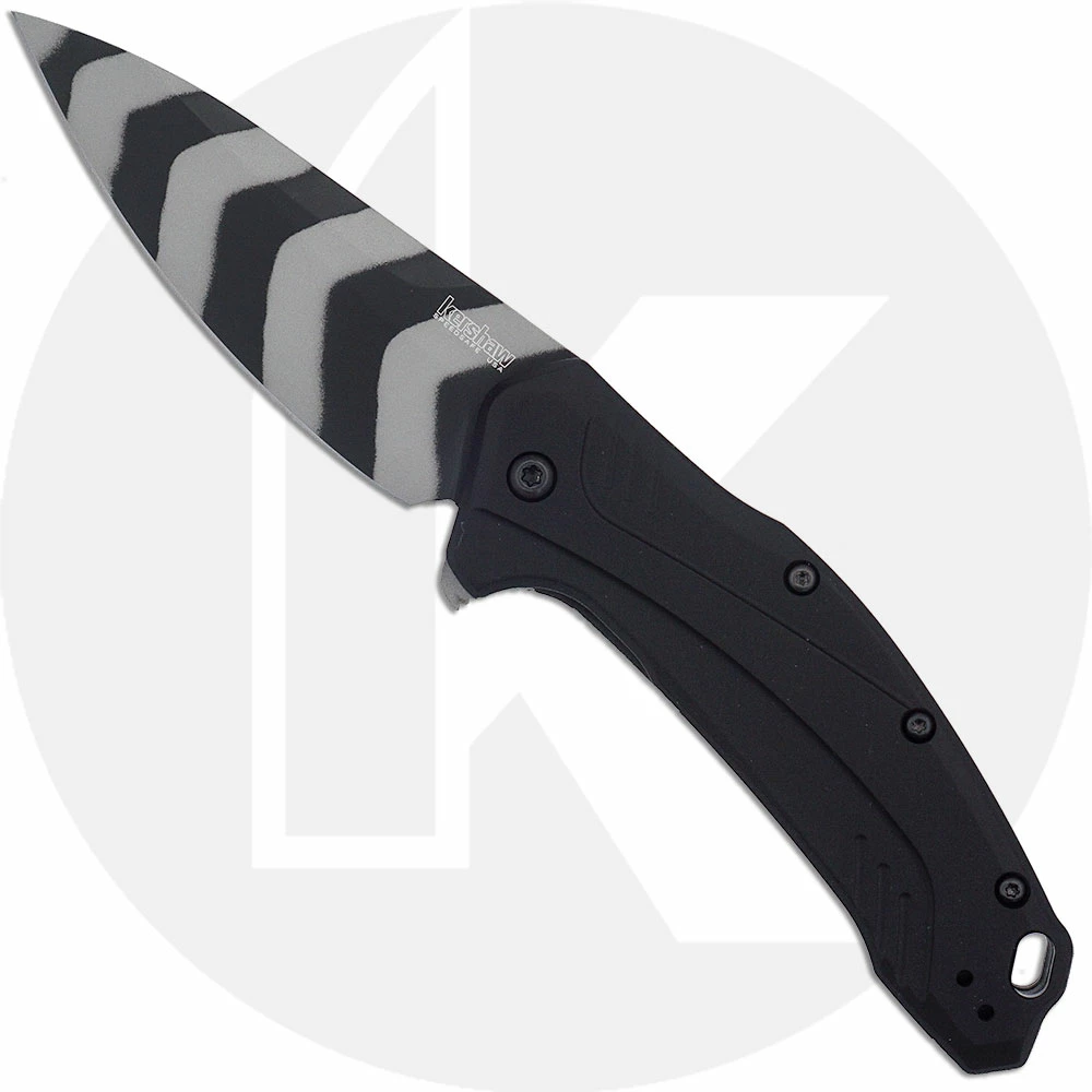 Kershaw Knives Kershaw Link 1776TS20CV - Tiger Stripe 20CV - Black Aluminum - SpeedSafe Assist - USA Made 3 Kershaw Knives Kershaw Link 1776TS20CV - Tiger Stripe 20CV - Black Aluminum - SpeedSafe Assist - USA Made