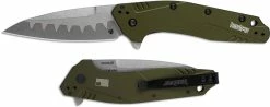 Kershaw Knives Kershaw Dividend 1812OLCB - Composite Blade - Olive Aluminum - SpeedSafe Assist - Flipper Folder - USA Made