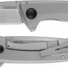 Kershaw Knives Kershaw Comeback 2055 - Stonewash Drop Point - Bead Blast Stainless Steel - KVT Flipper Folder -SMKW store KE 2055