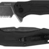 Kershaw Knives Kershaw Analyst 2062ST - Value Priced EDC - Part Serrated BlackWash Tanto - Black GFN - SpeedSafe Assist - Flipper Folder -SMKW store KE 2062ST