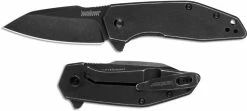 Kershaw Knives Kershaw Gravel 2065 - SpeedSafe Assist - BlackWash Reverse Tanto - BlackWash Stainless Steel - Flipper Folder
