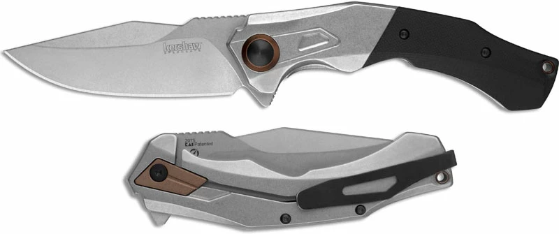 Kershaw Knives Kershaw Payout 2075 - SpeedSafe Assist - Stonewash D2 Clip Point - Black G10 And Stainless Steel - Flipper Folder 3 Kershaw Knives Kershaw Payout 2075 - SpeedSafe Assist - Stonewash D2 Clip Point - Black G10 And Stainless Steel - Flipper Folder