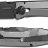 Kershaw Knives Kershaw 3440 Innuendo Les George EDC Black Drop Point Bead Blast Stainless Steel Frame Lock