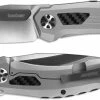 Kershaw Knives Kershaw Norad 5510 - Two Tone D2 Drop Point - Bead Blast Stainless Steel And Carbon Fiber - KVT Flipper Folder -SMKW store KE 5510