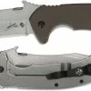 Kershaw Knives Kershaw CQC-11K D2 Knife 6031D2 - Ernest Emerson - D2 Skinner With Wave - Brown G10 And Stainless Steel Frame Lock Folder -SMKW store KE 6031D2