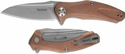 Kershaw Knives Kershaw Natrix Copper M 7007CU - Stonewash D2 Drop Point - Copper Handle - KVT Flipper Folder