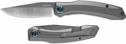 Kershaw Knives Kershaw Highball 7010 - Two Tone D2 Clip Point - Gray PVD Stainless Steel Handle - KVT Folder