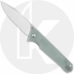 QSP Knives QSP Mamba V2 QS111-J1 - Satin D2 Clip Point - Jade G10 - Liner Lock Flipper Folder