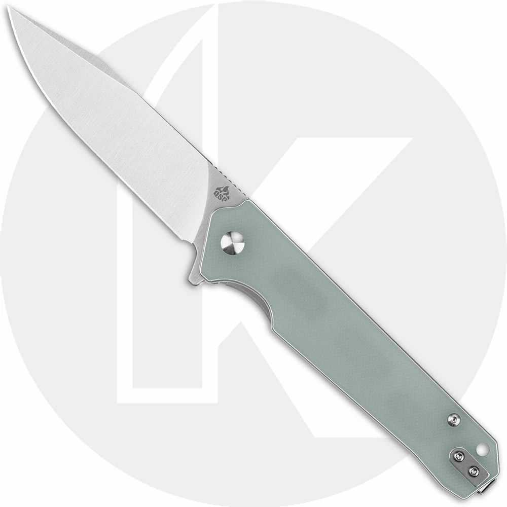 QSP Knives QSP Mamba V2 QS111-J1 - Satin D2 Clip Point - Jade G10 - Liner Lock Flipper Folder 3 QSP Knives QSP Mamba V2 QS111-J1 - Satin D2 Clip Point - Jade G10 - Liner Lock Flipper Folder