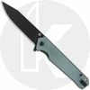 QSP Knives QSP Mamba V2 QS111-J2 - Black Stonewash D2 Clip Point - Jade G10 - Liner Lock Flipper Folder -SMKW store QS111 J2 open