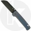 QSP Knives QSP Penguin Knife QS130-S - Black Stonewash 154CM Sheepfoot - Blue Stonewash Titanium - Frame Lock Folder 1 QSP Knives QSP Penguin Knife QS130-S - Black Stonewash 154CM Sheepfoot - Blue Stonewash Titanium - Frame Lock Folder -SMKW store QS130S OPEN FRONT